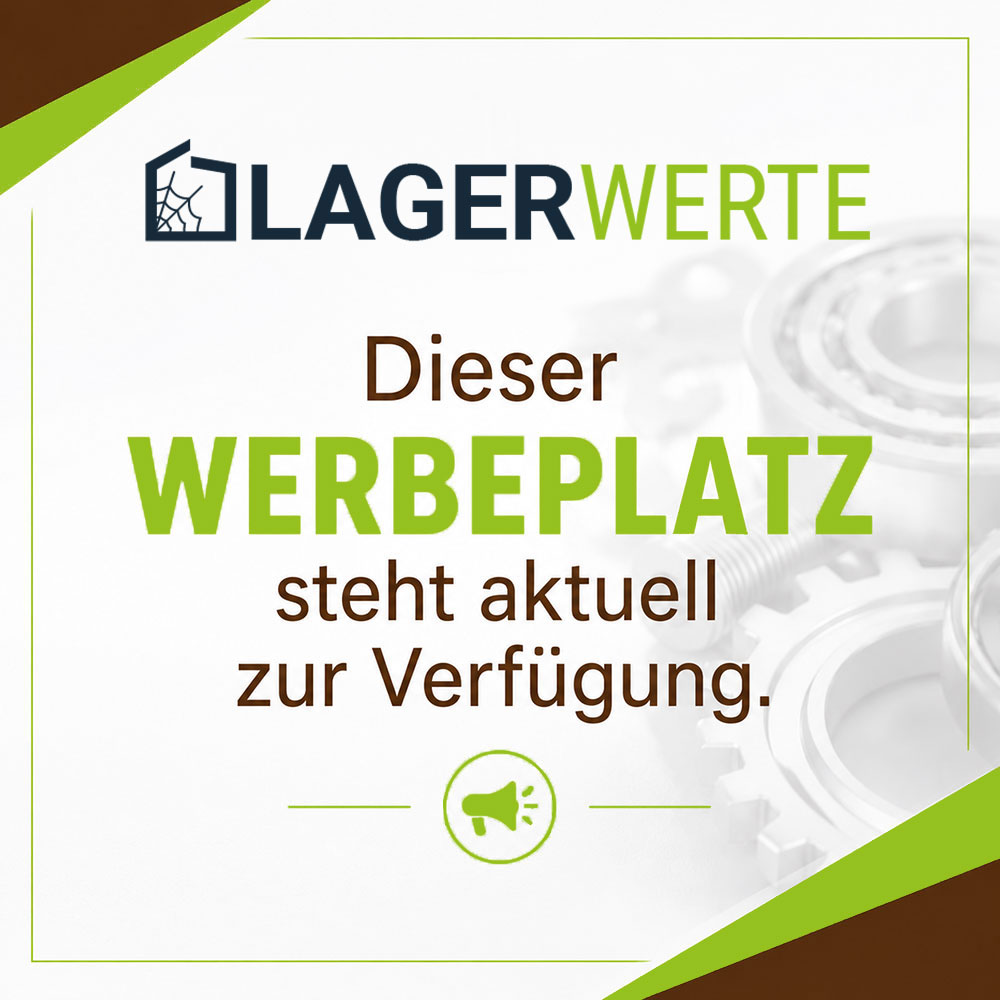 Werbebanner "Lagerwerte"